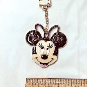 Disney x Baublebar Minnie Mouse Face Bag/Purse Charm  New
